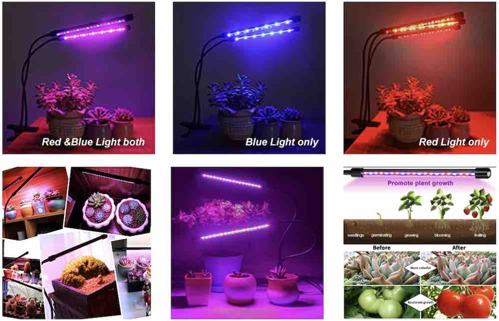 Dual Head LED Grow Light, 40 W: image 4